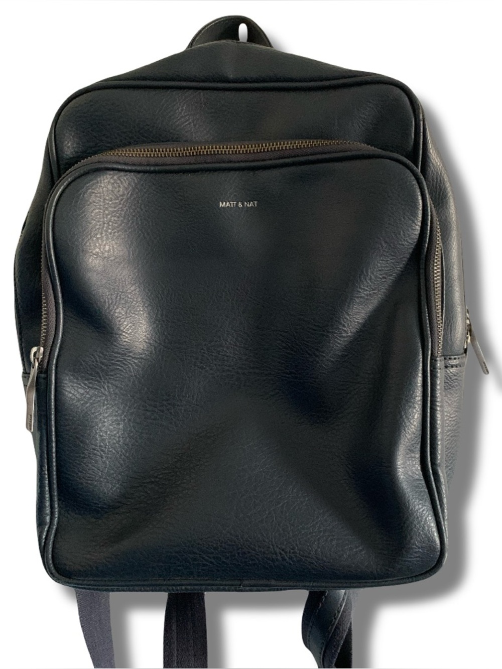 Matt & Nat Vegan Leather Mini Backpack Navy